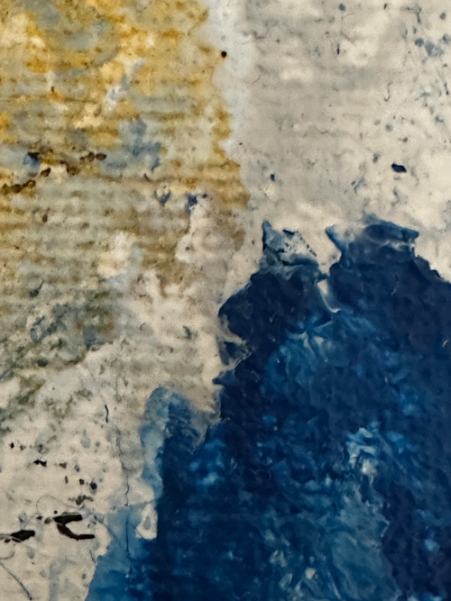 Handgemaltes Acrylbild auf Leinwand > Kobalt Kontraste Duo