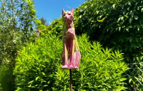 Gartenstecker > Poly Cat < Pink