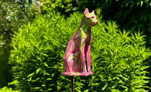 Gartenstecker > Poly Cat < Pink