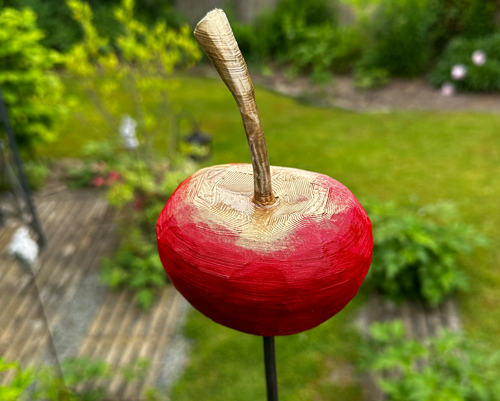 Gartenstecker Riesen Kirsche in Rot