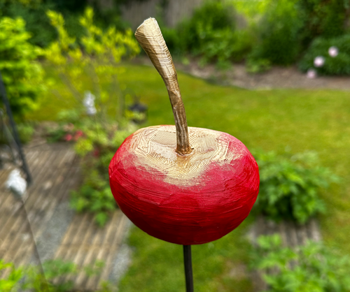 Gartenstecker Riesen Kirsche in Rot