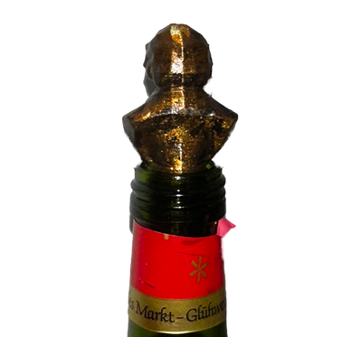 Exklusive Weinflaschenstöpsel > Schwarz-Gold